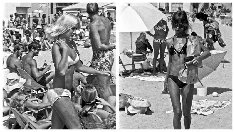 Эти замечательные черно-белые кадры были сделаны в августе 1970 года, когда фотограф Лэн Никс загорал на пляже Мишн-Бэй в Сан-Диего (Калифорния) – Самые лучшие и интересные новости по теме: Жизнь в сша, на пляже, пляжные снимки на развлекательном портале Fishki.net